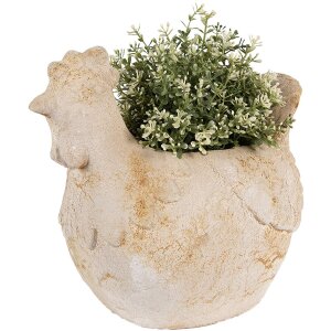 Clayre & Eef 6MG0108 Decorazione Vaso da fiori Beige Brown 31x20x27 cm Stile country