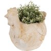 Clayre & Eef 6MG0108 Decorazione Vaso da fiori Beige Brown 31x20x27 cm Stile country