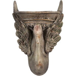 Clayre & Eef 6MG0112 Decorazione Vaso di fiori Marrone Verde 30x15x43 cm Stile Barocco