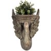 Clayre & Eef 6MG0112 Decorazione Vaso di fiori Marrone Verde 30x15x43 cm Stile Barocco