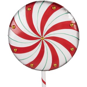 Clayre & Eef 6Y5733 Decorazione Lollipop Rosso-Bianco...