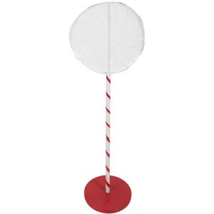 Clayre & Eef 6Y5733 Decorazione Lollipop Rosso-Bianco 40x30x120 cm