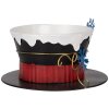 Clayre & Eef 6Y5736 Cappello Decorativo Ø22x12cm Nero Bianco Blu Oro