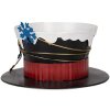 Clayre & Eef 6Y5736 Cappello Decorativo Ø22x12cm Nero Bianco Blu Oro