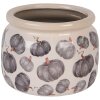 Clayre & Eef 6CECSP0001L Vaso da fiori in ceramica beige grigio Ø 20x15 cm Stile country