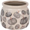 Clayre & Eef 6CECSP0001M Vaso da fiori in ceramica beige grigio Ø 16x13 cm Stile country