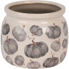 Clayre & Eef 6CECSP0001M Vaso da fiori in ceramica beige grigio Ø 16x13 cm Stile country