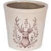 Clayre & Eef 6CEGTW0001L Decorazione Vaso da fiori Beige Brown Ø 17x16 cm