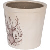Clayre & Eef 6CEGTW0001L Decorazione Vaso da fiori Beige Brown Ø 17x16 cm