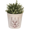 Clayre & Eef 6CEGTW0001L Decorazione Vaso da fiori Beige Brown Ø 17x16 cm