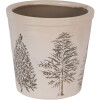 Clayre & Eef 6CETKG0001M Decorazione Fioriera Beige Verde Ø 18x16 cm