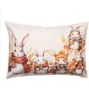 Clayre & Eef KT036.054 Copricuscino 35x50 cm Beige Arancione Stile Country Bunny