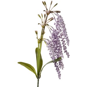 Clayre & Eef Rametto violetto Fiori 14x10x82 cm Plastica