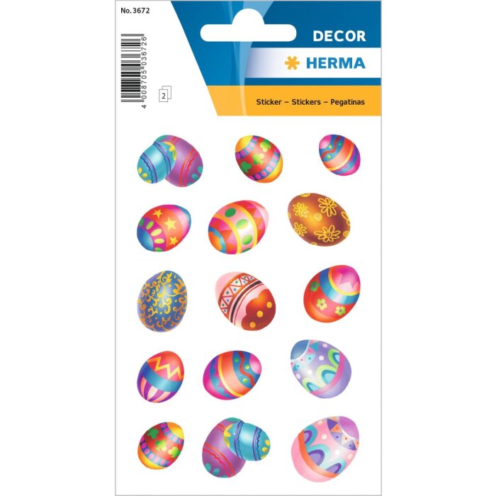 Etichette decorative per uova di Pasqua begl. 2 fol.