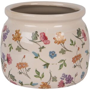 Clayre & Eef Vaso fiorale Beige Ø16x13 cm...