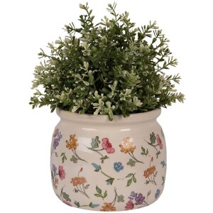 Clayre & Eef Vaso fiorale Beige Ø16x13 cm...