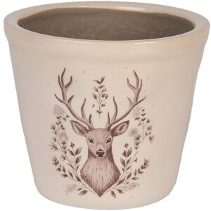 Clayre & Eef Vaso Decorativo con Motivo Cervo...