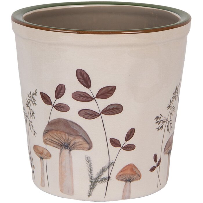 Clayre & Eef 6CELFJ0001L Decorazione Vaso per Fiori Ø 17x16 cm