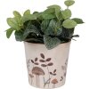 Clayre & Eef 6CELFJ0001L Decorazione Vaso per Fiori Ø 17x16 cm