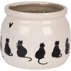 Clayre & Eef Vaso decorativo 20x15 cm beige e nero