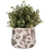 Vaso per fiori Clayre & Eef 6CETKG0001S Beige Ø14x12 cm Stile rustico Ceramica