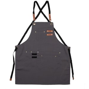 Clayre & Eef Grembiule Grigio 75x66 cm