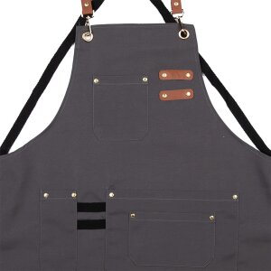 Clayre & Eef Grembiule Grigio 75x66 cm