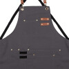 Clayre & Eef Grembiule Grigio 75x66 cm