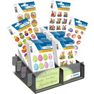herma sticker adesivi decorazione fiori e pulcini 3 fogli