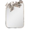 Clayre & Eef 52S329 Specchio da parete bianco grigio oro 58x89cm stile antico decorativo floreale