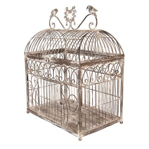 Clayre & Eef Gabbie decorative a coppia Marrone-Beige Metallo Antik 56cm 41cm