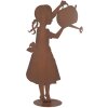Statuina decorativa bambina con annaffiatoio in stile rustico Clayre & Eef 36x12x62 cm