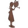 Statuina decorativa bambina con annaffiatoio in stile rustico Clayre & Eef 36x12x62 cm