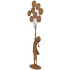 Clayre & Eef Figura decorativa bambino con palloncini metallo effetto ruggine 80 cm