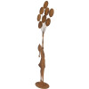 Clayre & Eef Figura decorativa bambino con palloncini metallo effetto ruggine 80 cm