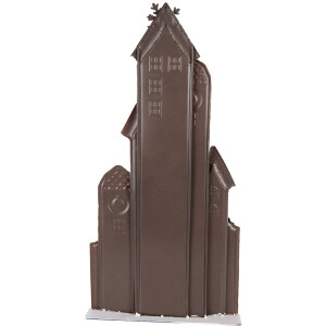 Clayre & Eef 5Y1379 Decorazione case Natale Rosso 28x8x56cm Metallo Stile rustico