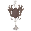Clayre & Eef 62S331 Specchio da tavolo Barocco Antico Bianco 37x14x68 cm