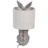 Lampada da tavolo Coniglio in Polyresin Clayre & Eef Marrone-Grigio Ø 20x43 cm