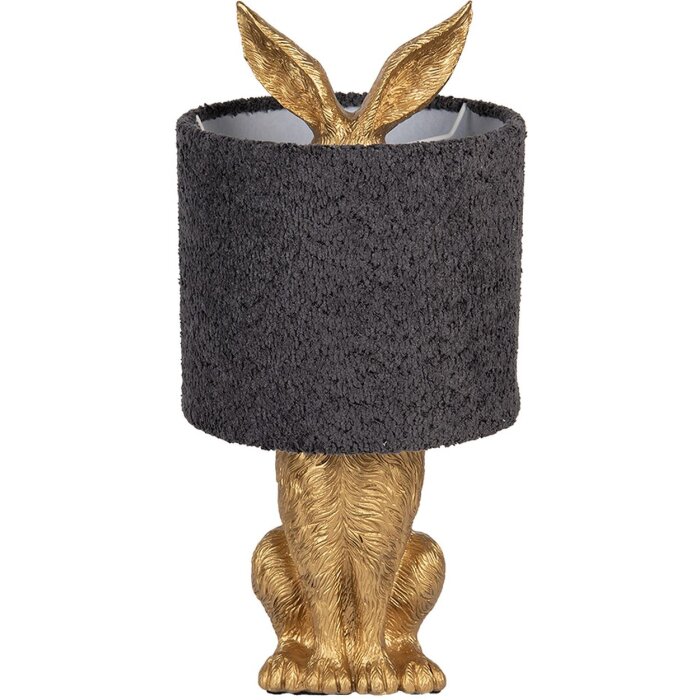 Lampada da tavolo Coniglio Oro Clayre & Eef E27 Ø 20x43 cm