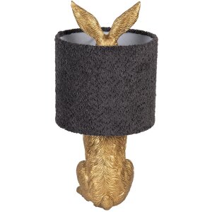 Lampada da tavolo Coniglio Oro Clayre & Eef E27 Ø 20x43 cm
