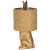 Lampada da tavolo Clayre & Eef Coniglio con paralume giallo E27 Ø 20x43 cm