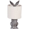 Lampada da tavolo Coniglio Clayre & Eef E27 Ø 20x43 cm Marrone Beige