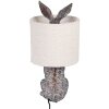 Lampada da tavolo Coniglio Clayre & Eef E27 Ø 20x43 cm Marrone Beige