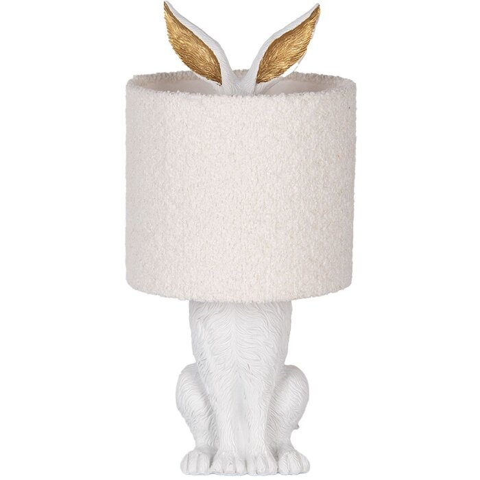 Lampada da tavolo Coniglio Bianco Clayre & Eef E27 Ø 20x43 cm