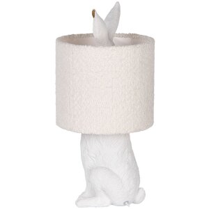 Lampada da tavolo Coniglio Bianco Clayre & Eef E27 Ø 20x43 cm