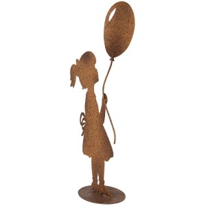Decorazione Bambina con Palloncino Clayre & Eef 6Y5852 23x11x46 cm