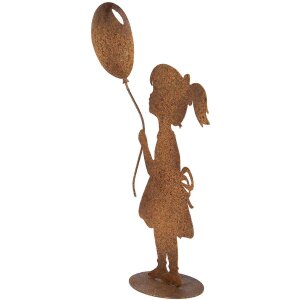 Decorazione Bambina con Palloncino Clayre & Eef 6Y5852 23x11x46 cm