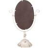 Clayre & Eef 62S330 Specchio da tavolo Beige Marrone 34x16x50 cm Ovale Stile Vintage