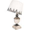 Clayre & Eef 6LMC0110 Lampada da tavolo beige 32x60cm stile antico vintage