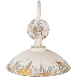 Clayre & Eef 6LMP800 Lampada da parete Beige Grigio Ruggine Ferro 49x23x27cm E14 Stile Antico
